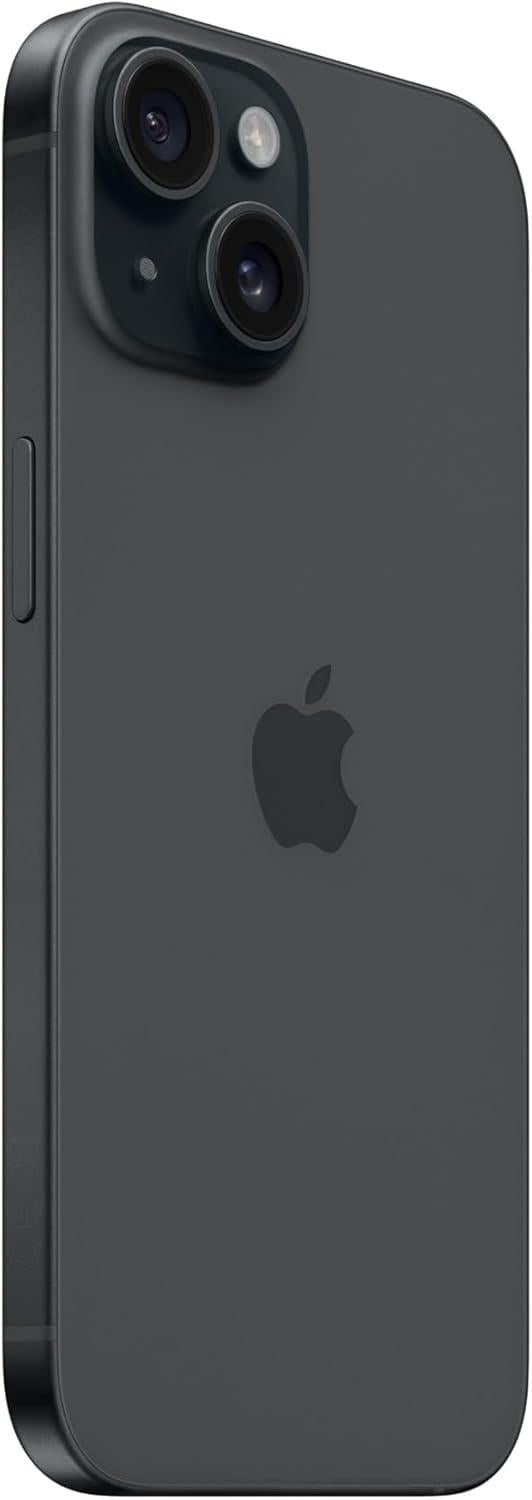 Apple iPhone 15 128GB iOS 26.5 Unlocked SIM 5G Black Mobile Smartphone A