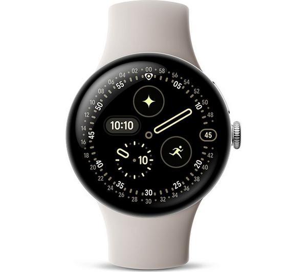 Google Pixel Watch 4 45mm GPS HRM Bluetooth Silver Smartwatch G8AK3 B