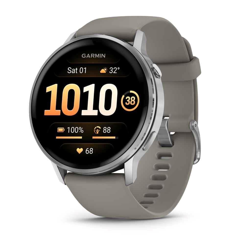 Garmin Venu 4 45mm GPS HRM Bluetooth Fitness Silver Grey Smartwatch A