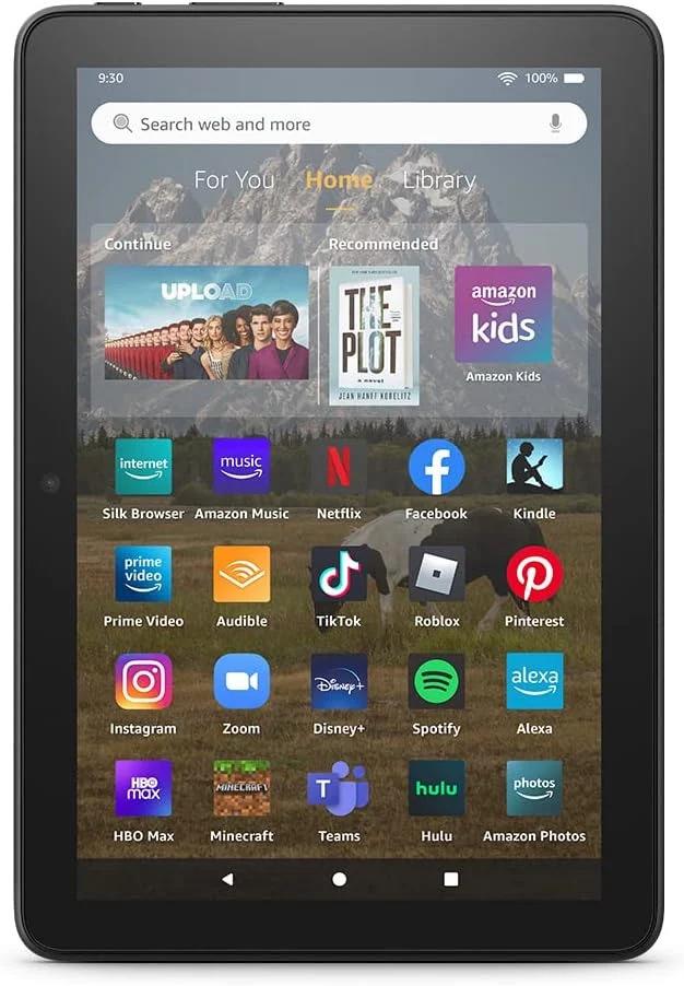 Amazon Fire HD 8 2022 32GB 2GB Wi-Fi Black Android Tablet KFRAWI