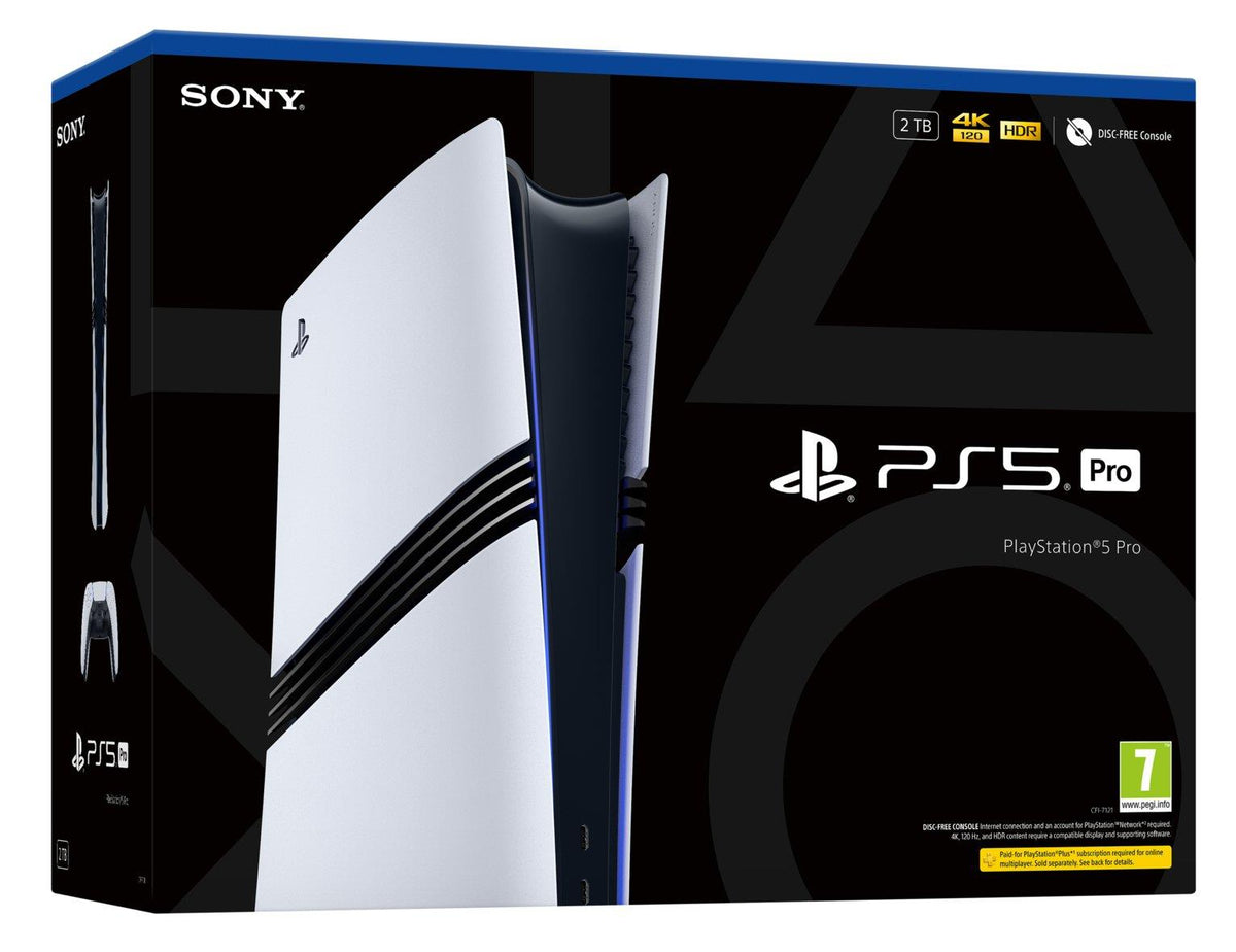 New Sony PlayStation 5 PS5 Pro 2TB Digital Edition Glacier White Games Console CFI-7121