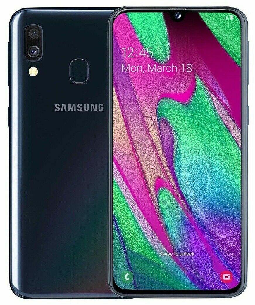 Samsung Galaxy A40 (2019) 64GB 4GB Android Unlocked 4G SIM Black Smartphone