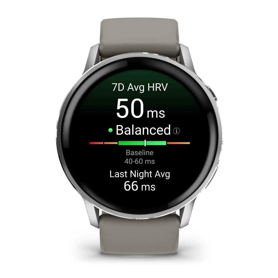 Garmin Venu 4 45mm GPS HRM Bluetooth Fitness Silver Grey Smartwatch A