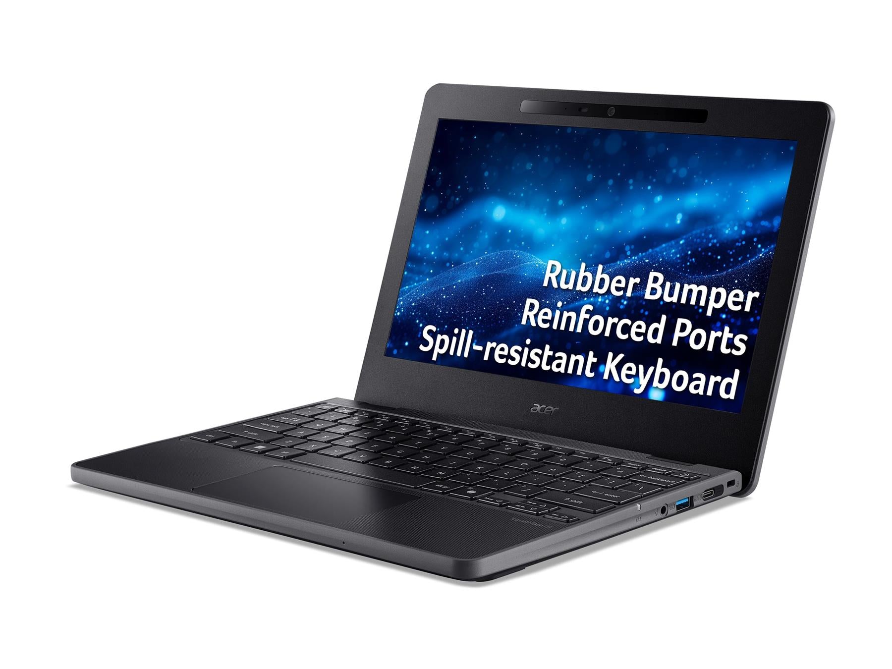 Acer TravelMate Spin B3 11.6 Pentium Silver N6000 128GB Black Chromebook Laptop