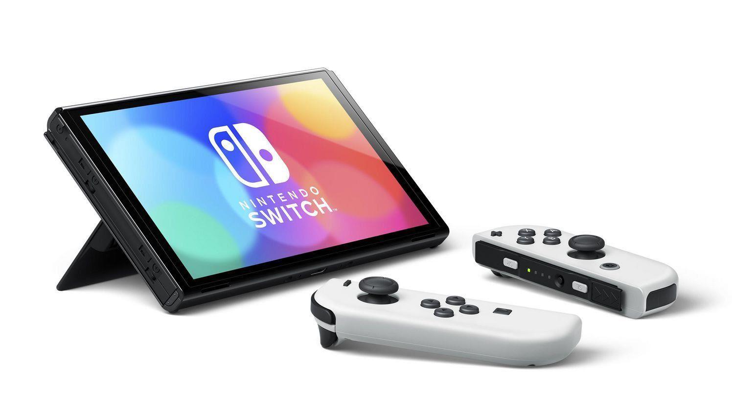Nintendo Switch OLED 64GB White Portable Hand Held Console + Dock HEG-001 B