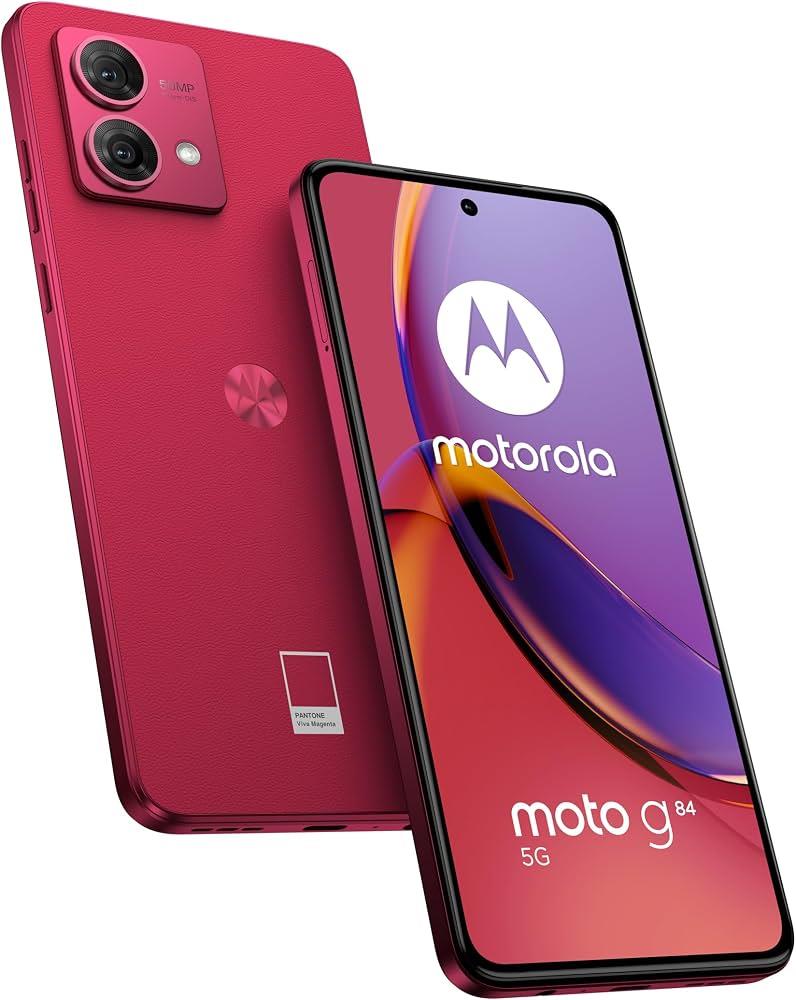 Motorola Moto G84 256GB Android Unlocked SIM 5G Magenta Mobile Smartphone