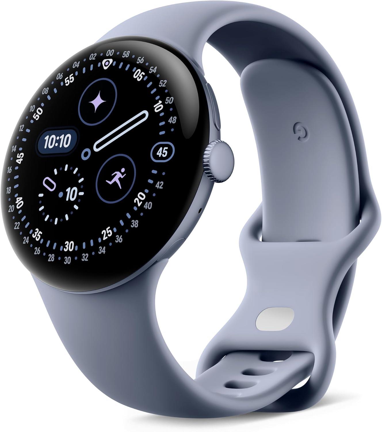 Google Pixel Watch 4 45mm GPS HRM Bluetooth Fitness Moonstone Smartwatch A