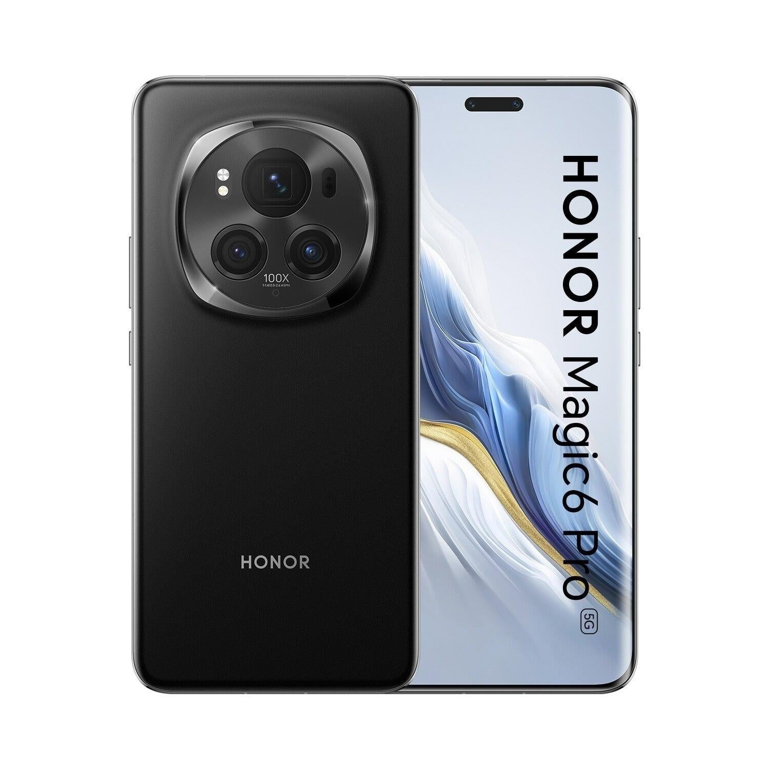 Honor Magic 6 Pro 512GB 12GB Android Unlocked SIM 5G Black Mobile Smartphone A