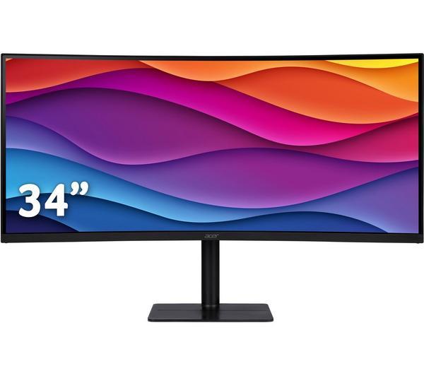 Acer CZ342CUR Wide Quad 34'' Curved 165Hz HDMI VGA LCD IPS FHD PC Monitor