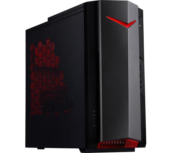 Acer Nitro N50-640 i5-12400F 256GB 16GB Quadro P1000 Black Gaming PC Tower