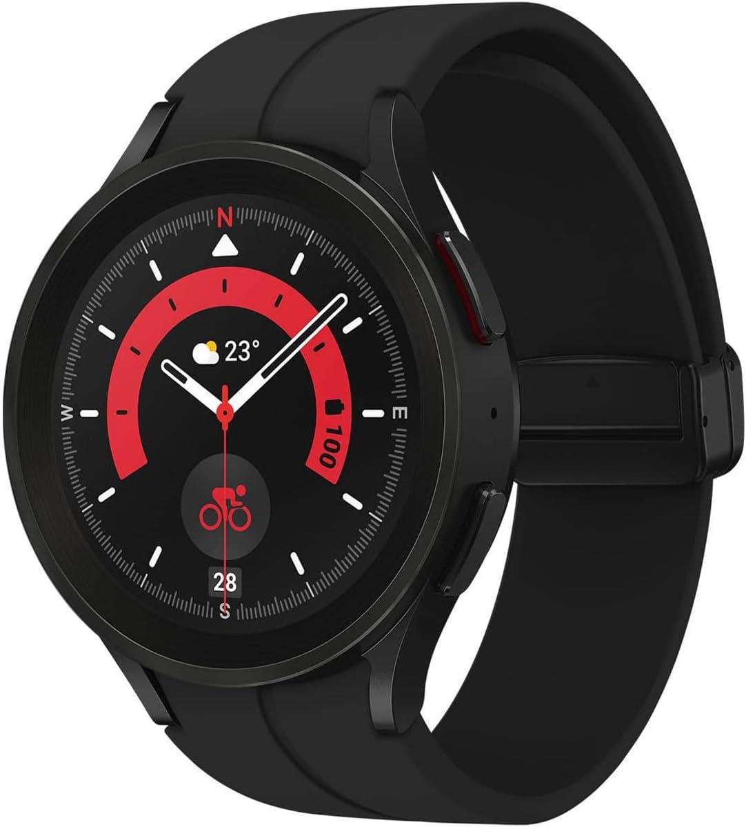 Samsung Galaxy Watch 5 Pro 45mm Graphite GPS HRM Bluetooth Smartwatch B
