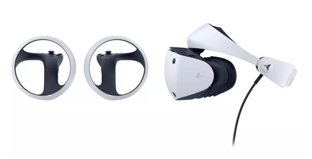 Sony PlayStation VR White Headset (2nd Gen) With Controllers VR2 (PSVR2)