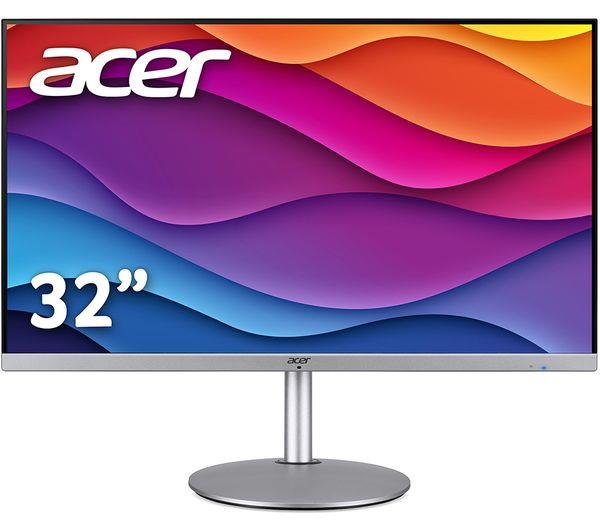 Acer CBA322QU Quad 32'' Widescreen IPS LCD HDMI 75Hz FreeSync Silver PC Monitor