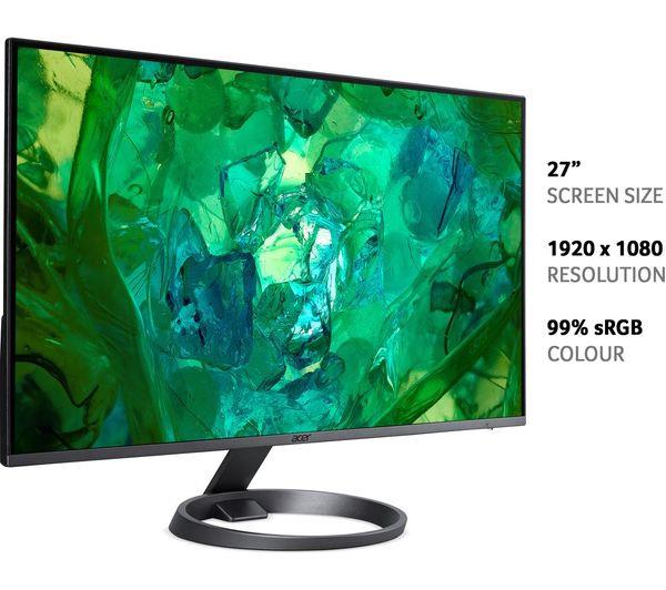 Acer R272 27'' LCD IPS Dark Grey LED Computer Monitor UM.HR2EE.G01