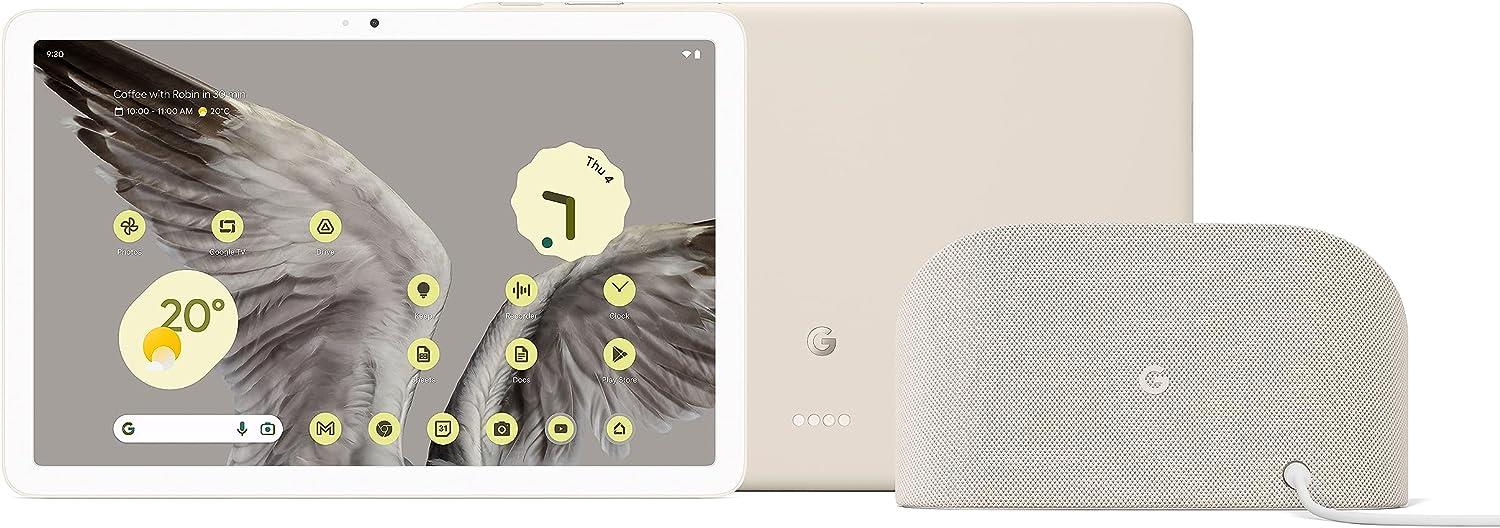 Google Pixel Tablet 10.9" 128GB Porcelain With Dock Android Tablet WiFi GTU8P A