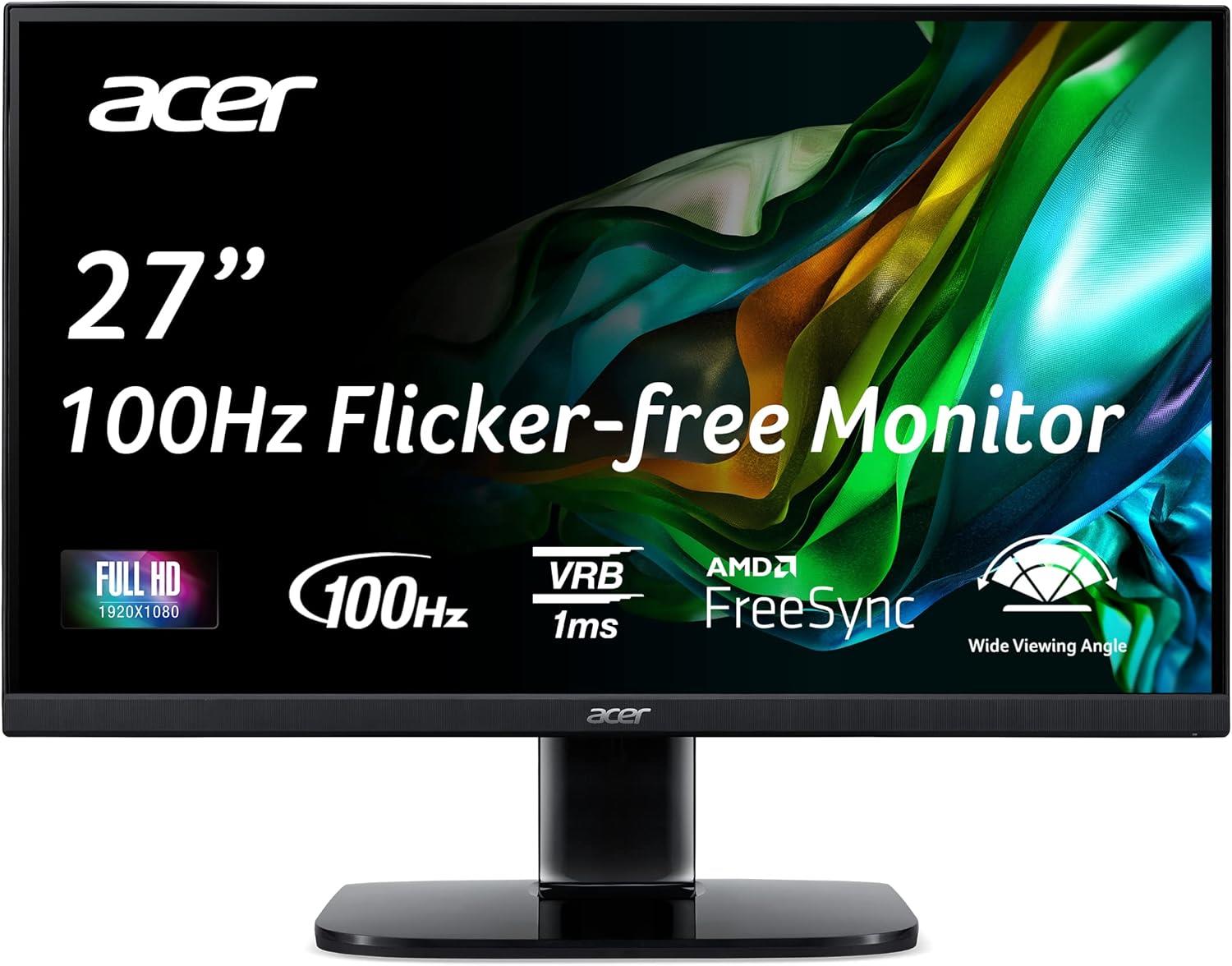Acer KB272 EBI 27'' LCD IPS HDMI VGA 100Hz Black Computer PC Monitor