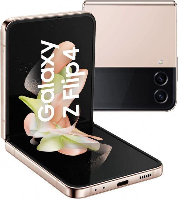 Samsung Galaxy Z Flip4 256GB Unlocked SIM 5G Pink Gold Foldable Smartphone