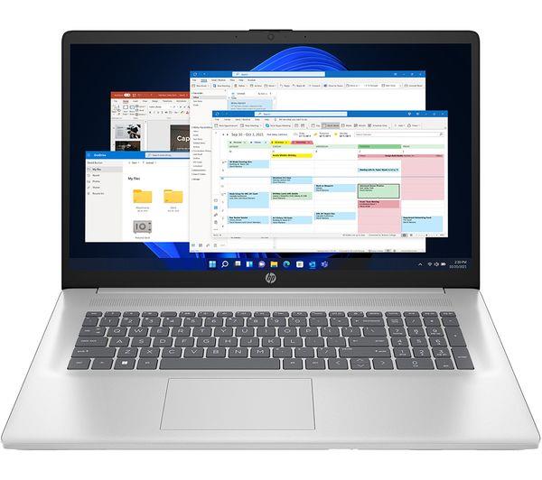 HP 17-cn2501sa 17.3'' Large Screen i5-1235U 512GB 8GB FHD Win 11 Silver Laptop B