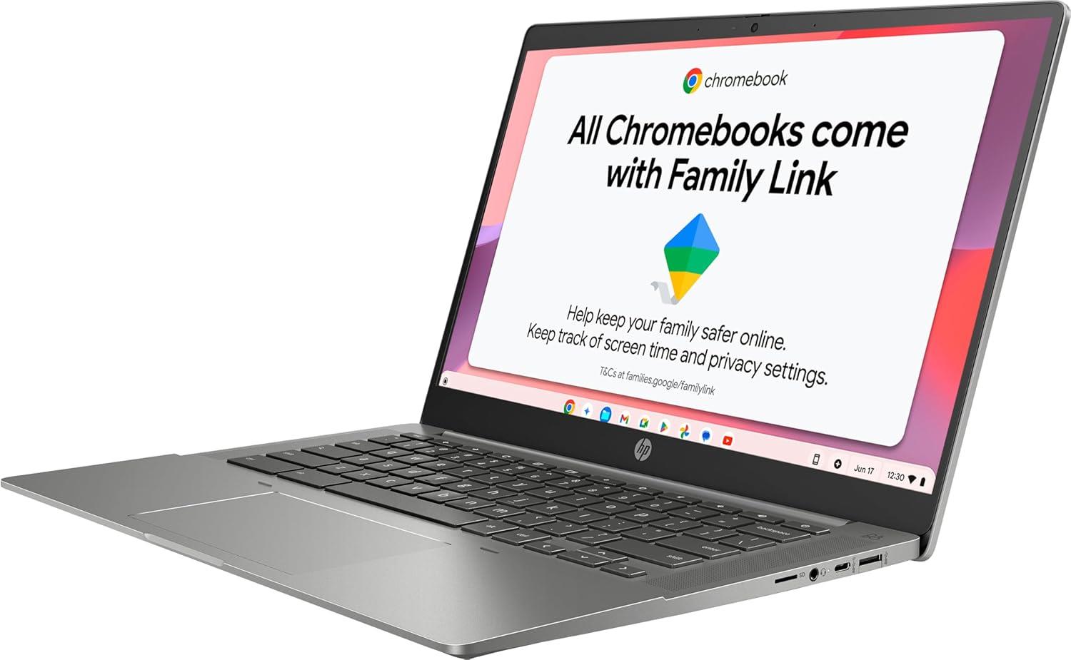 HP Chromebook 14b-na0005na 14'' AMD Athlon 3050C 64GB 4GB Grey Laptop B