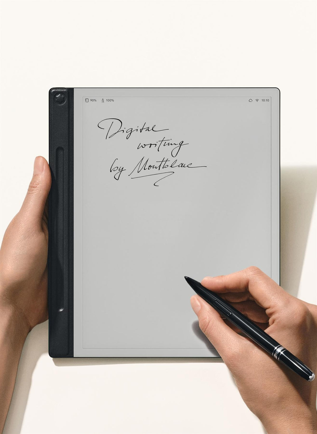 Montblanc Digital Paper 10.3" E-Ink E-Reader Black Leather Folio Pen Bundle A