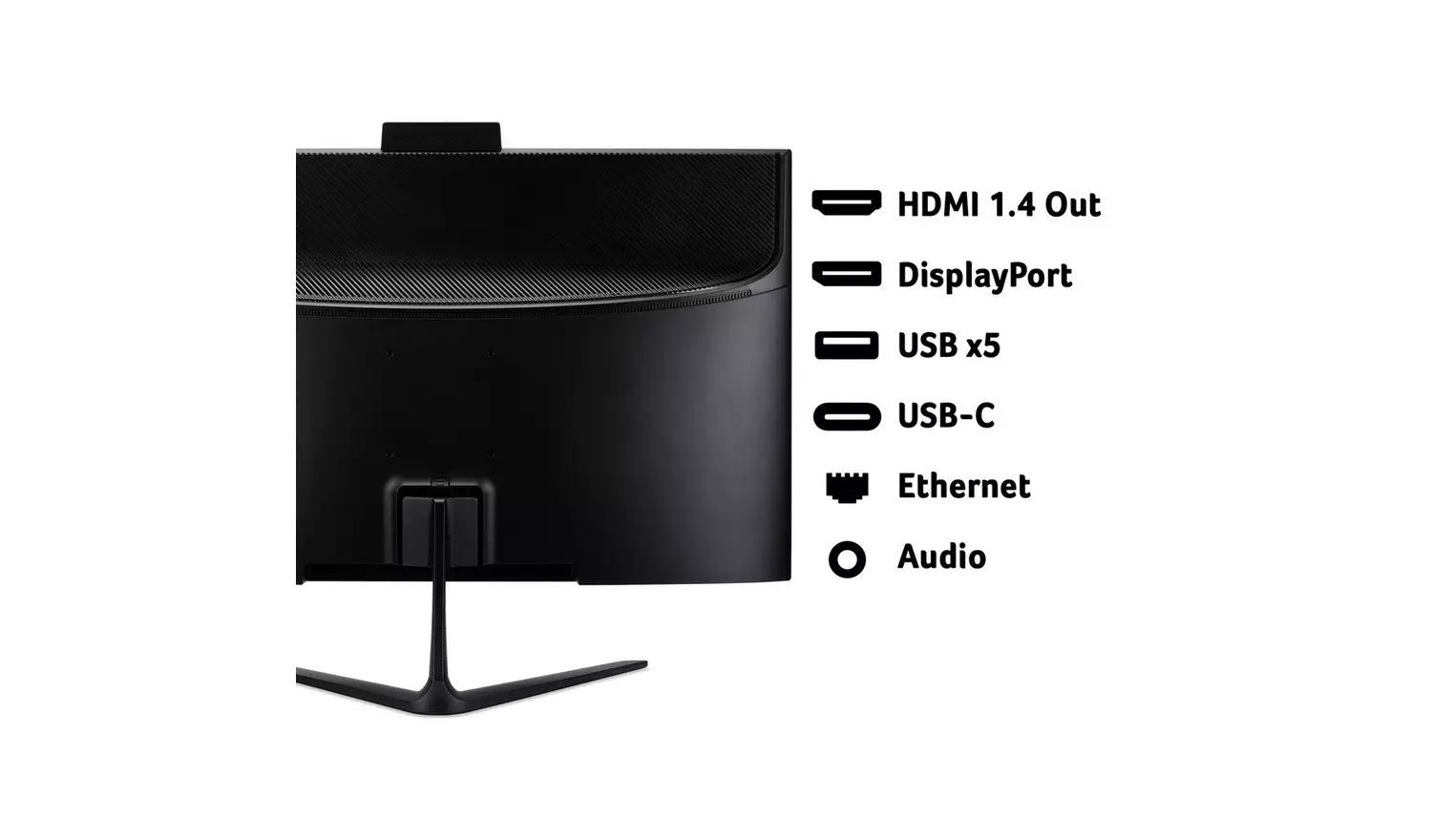 Acer C27-2G 27'' i5-13420H 512GB 8GB Win 11 Black All-in-One Desktop Computer
