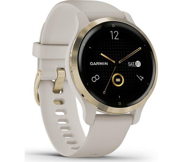 Garmin Venu 2S 40mm Light Gold GPS HRM Bluetooth Fitness Smartwatch B