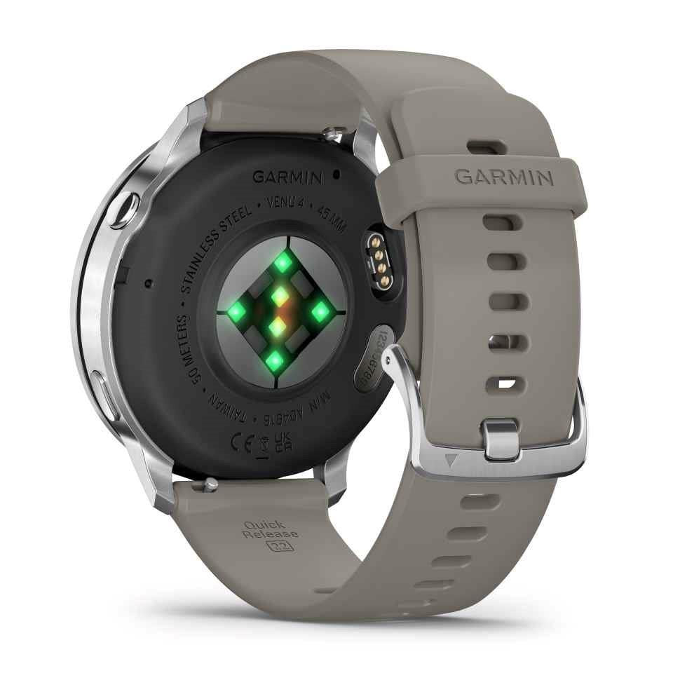 Garmin Venu 4 45mm GPS HRM Bluetooth Fitness Silver Grey Smartwatch A
