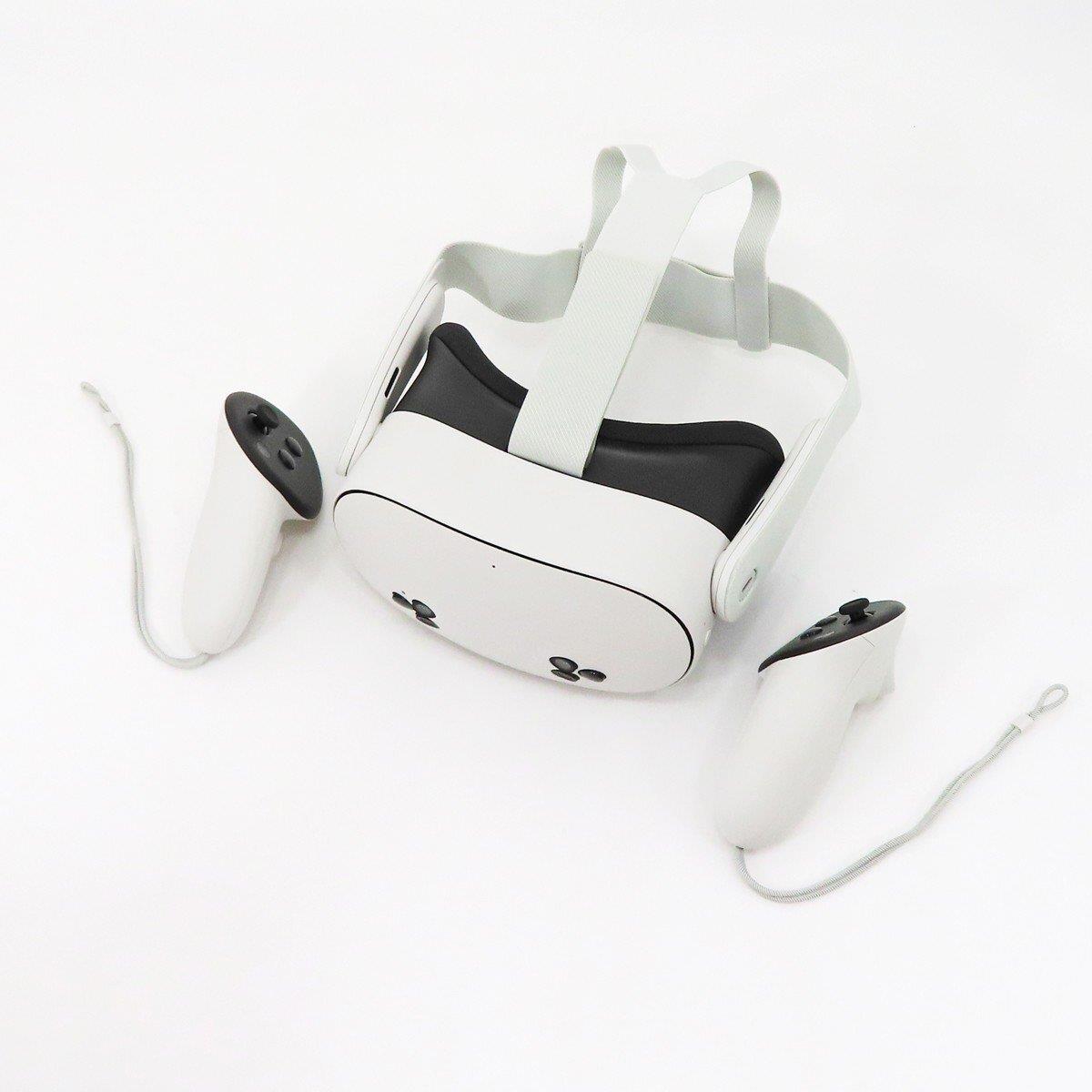 Meta Quest 3S 256GB VR White Virtual Reality Headset With Controllers A