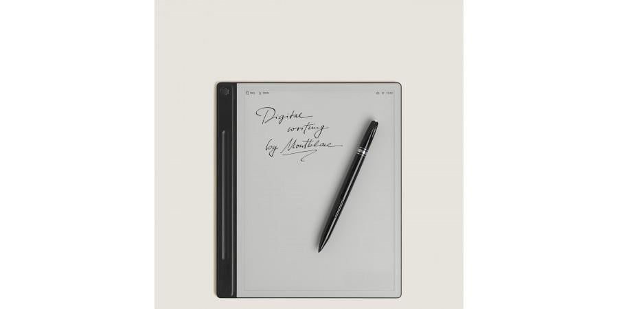 Montblanc Digital Paper 10.3" E-Ink E-Reader Black Leather Folio Pen Bundle A
