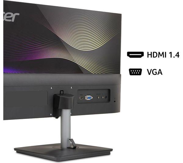 Acer Vero RS2 RS242Y 24'' LCD IPS VGA HDMI Black Computer PC Desktop Monitor A