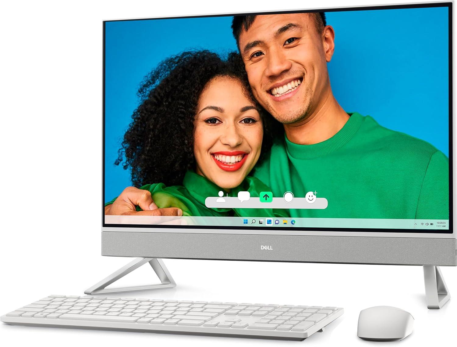 Dell Inspiron 27 7720 i7-1355U 512GB + 1TB 16GB All-in-One White Desktop PC