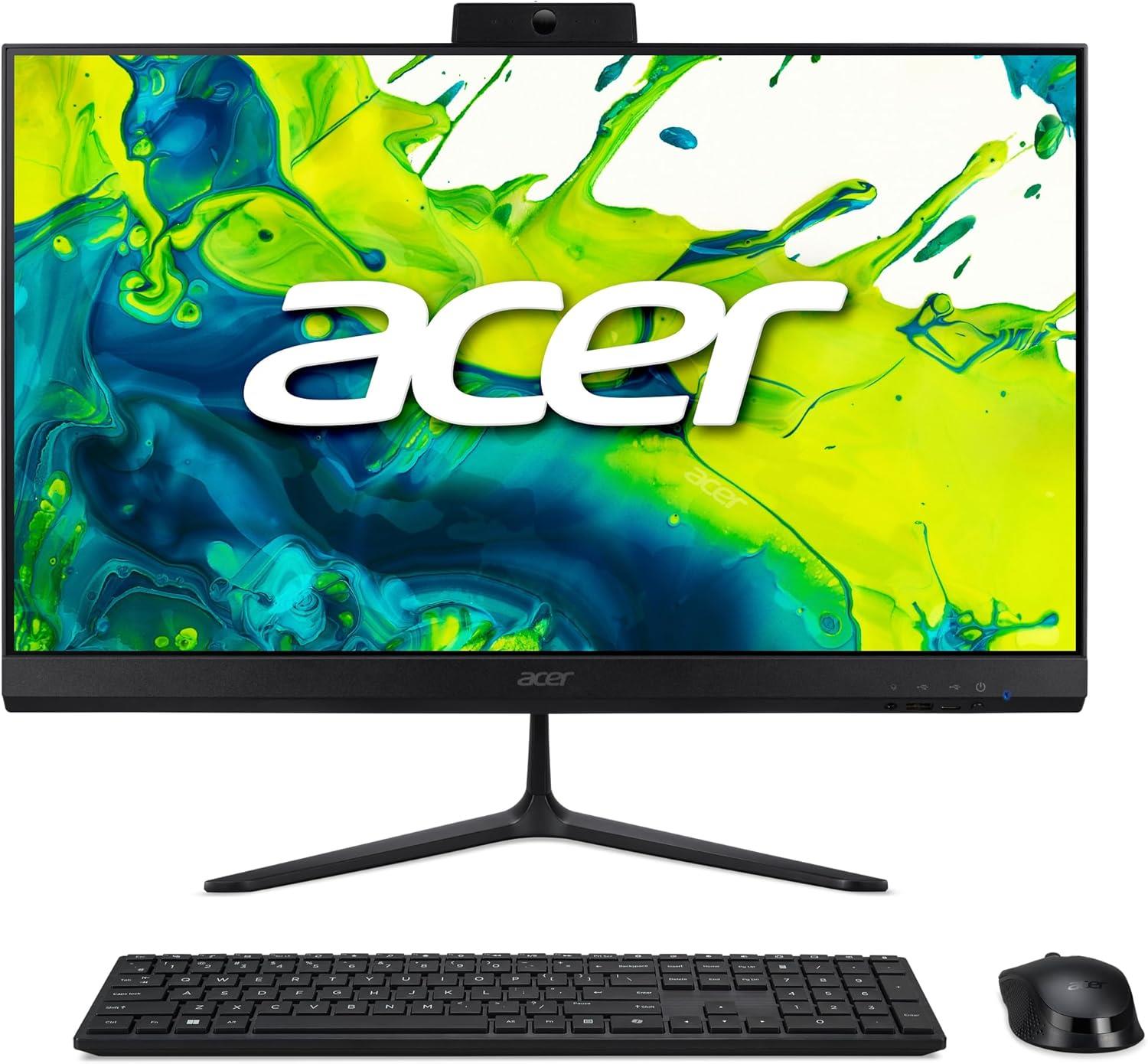 Acer C24-2G 24'' i5-13420H 512GB 8GB FHD Win 11 All-in-One Black Desktop PC A