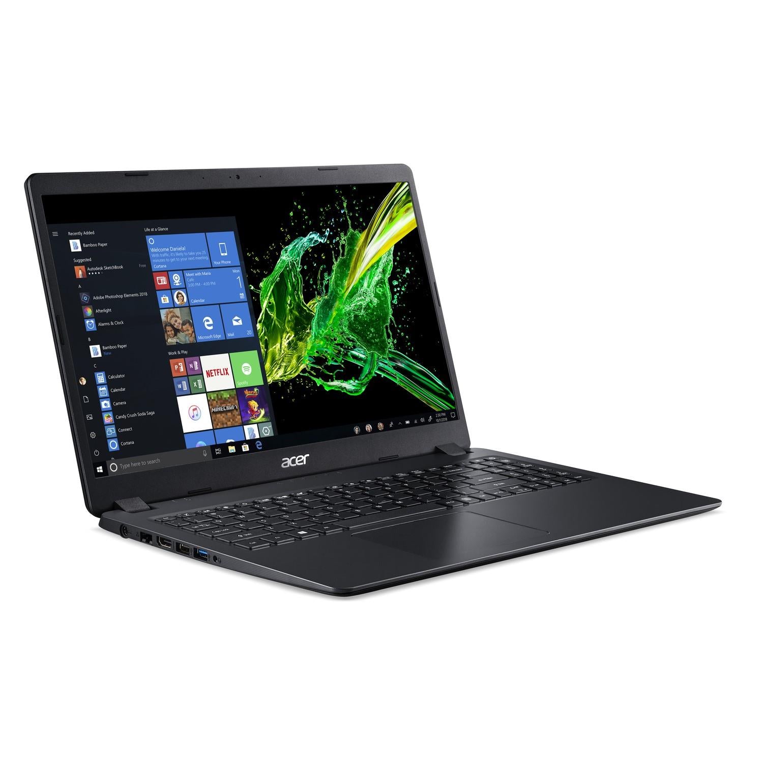 Acer Aspire 3 15.6'' AMD E2 9000e 1TB 4GB HD Win 10 Black Laptop B