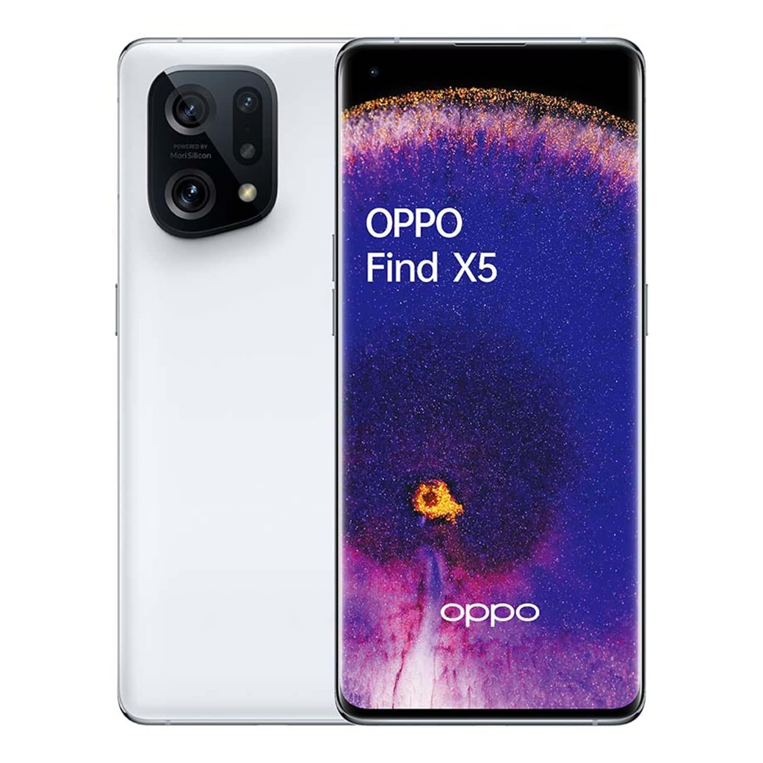 Oppo Find X5 256GB 8GB Android Unlocked SIM 5G White Mobile Smartphone