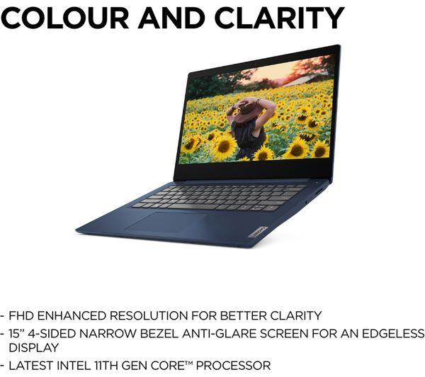 Lenovo IdeaPad 3i 15ITL6 15.6'' i7-1165G7 512GB 8GB FHD Win 11 Blue Laptop B