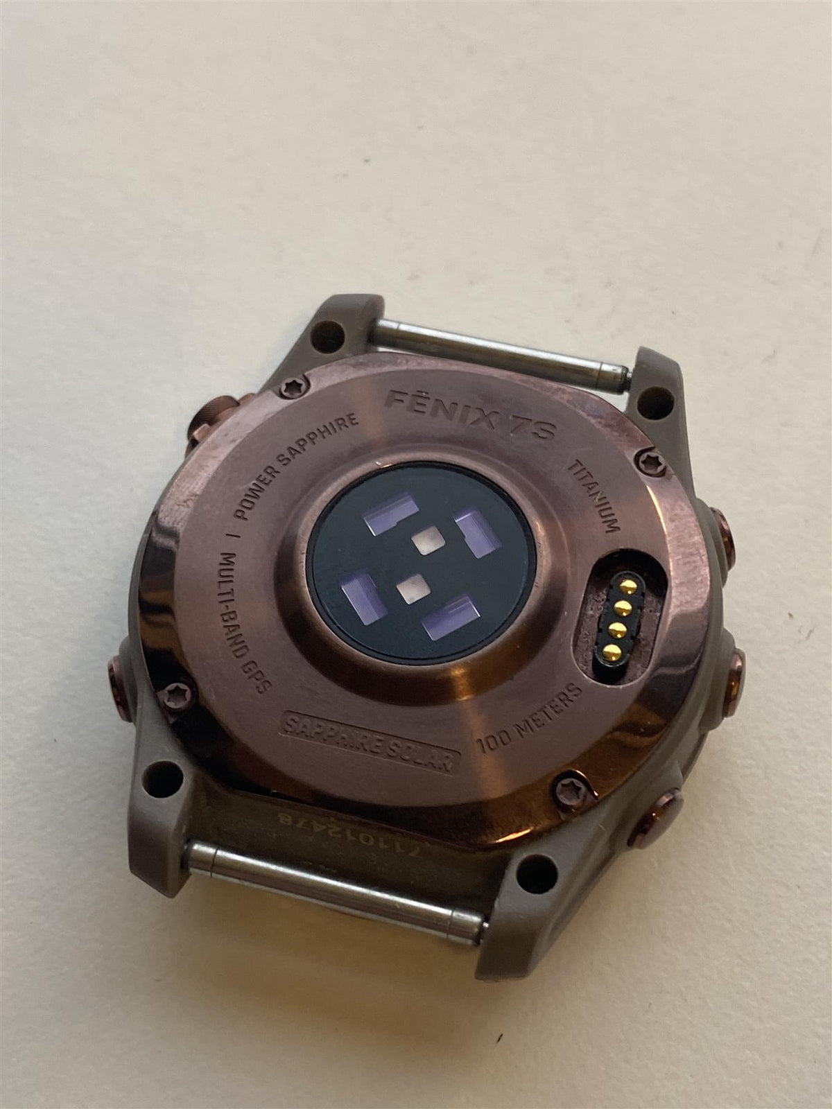 Garmin Fenix 7S Sapphire Solar 42mm GPS HRM Bluetooth Dark Bronze Smartwatch B