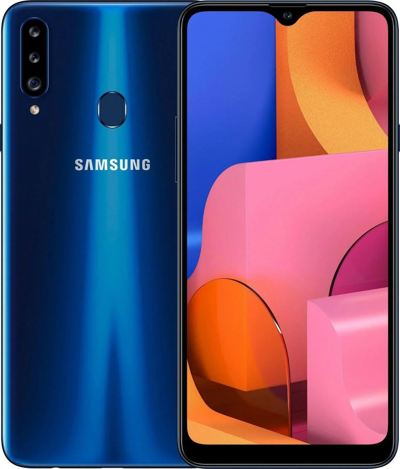 Samsung Galaxy A20s 32GB 4GB Android Unlocked SIM 4G Blue Mobile Smartphone