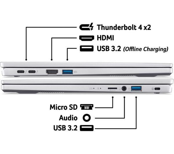 Acer Swift Go 14'' i5-13500H 512GB 16GB FHD Windows 11 Silver Laptop