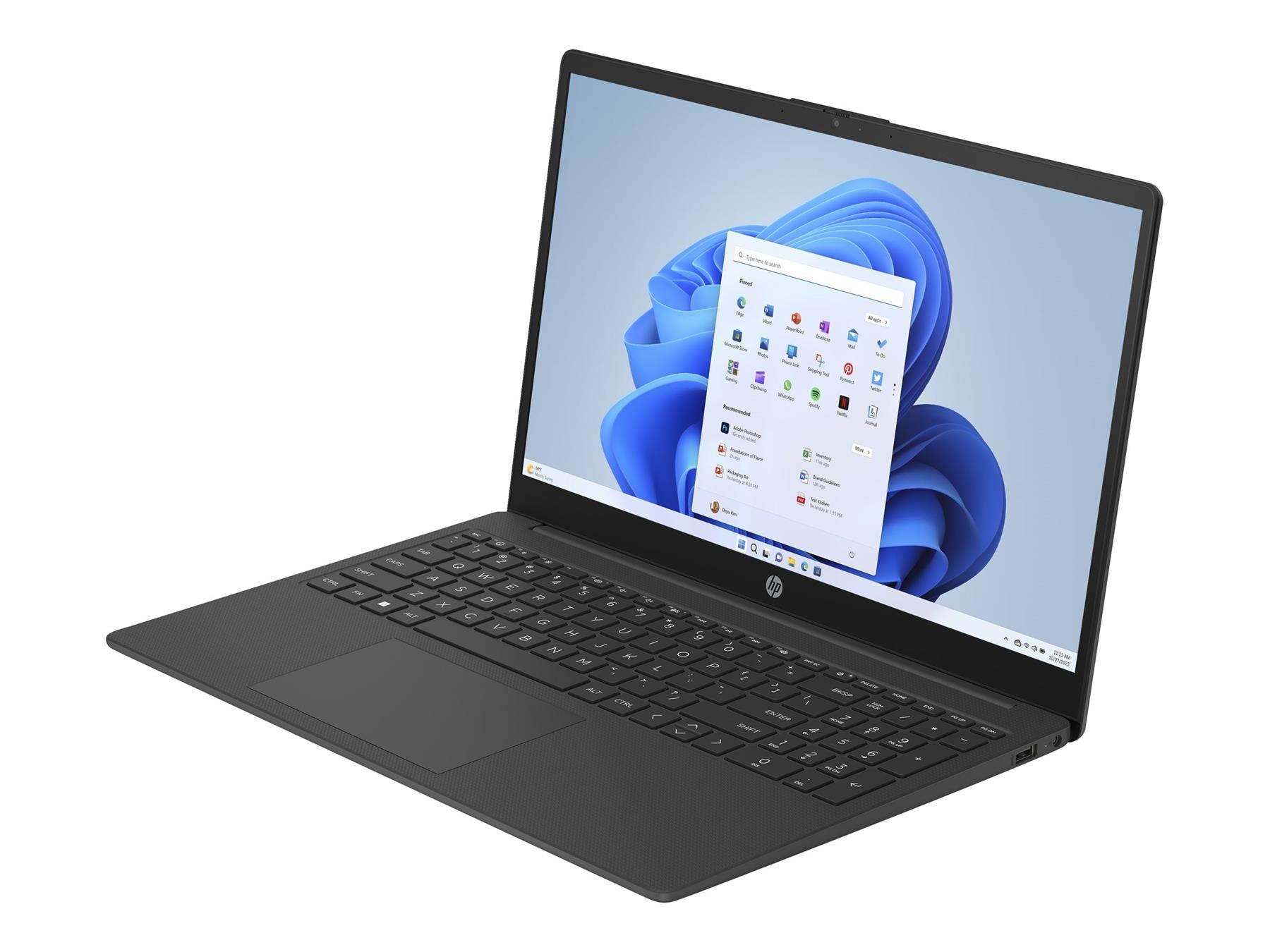 HP 15-fc0017na 15.6'' Ryzen 5-7520U 256GB 8GB FHD Win 11 Black Laptop B