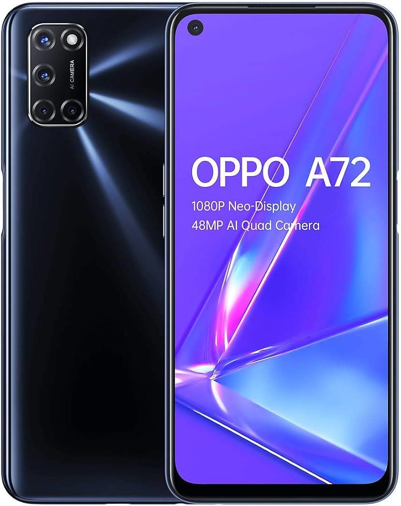 Oppo A72 128GB 4GB Android WiFi Unlocked SIM 5G Black Mobile Smartphone