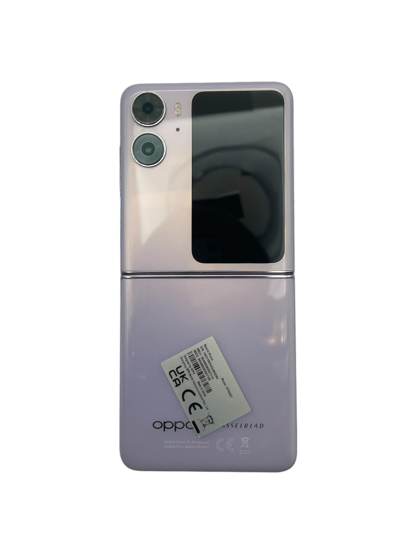 Oppo Find N2 Flip 256GB Android Unlocked SIM 5G Purple Mobile Smartphone CRACKED