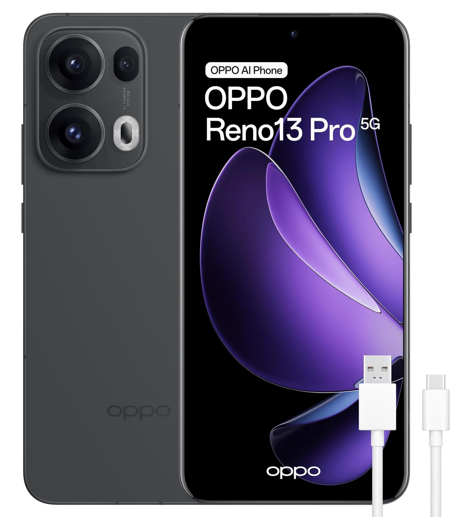 Oppo Reno 13 Pro 512GB 12GB Android Unlocked SIM 5G Grey Mobile Smartphone