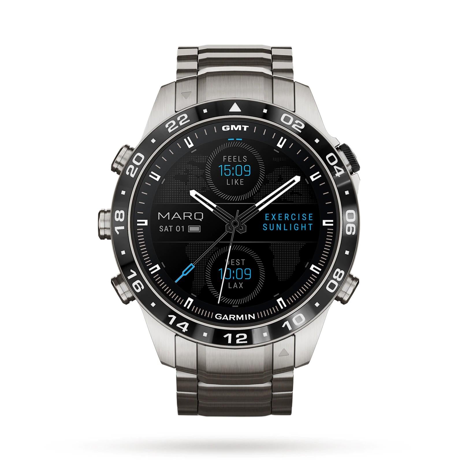 Garmin MARQ Aviator Gen 2 46mm GPS HRM Titanium Bluetooth Smartwatch A