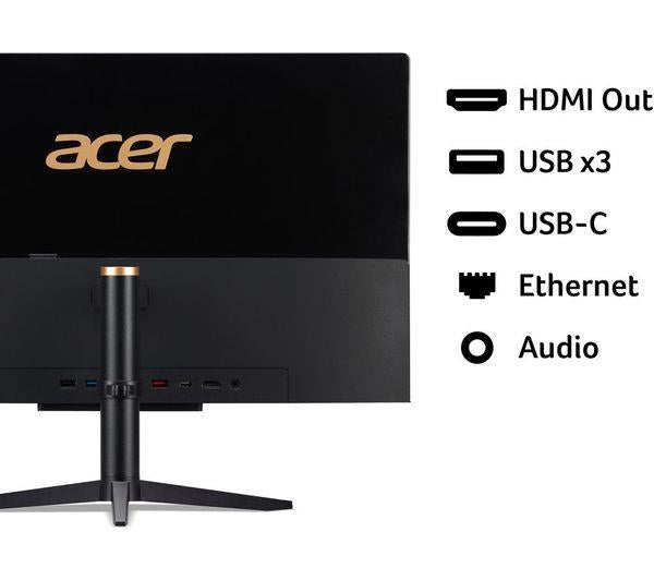Acer Aspire C24-1610 23.8'' i3-N305 512GB 8GB Win 11 All-in-One Black Desktop PC