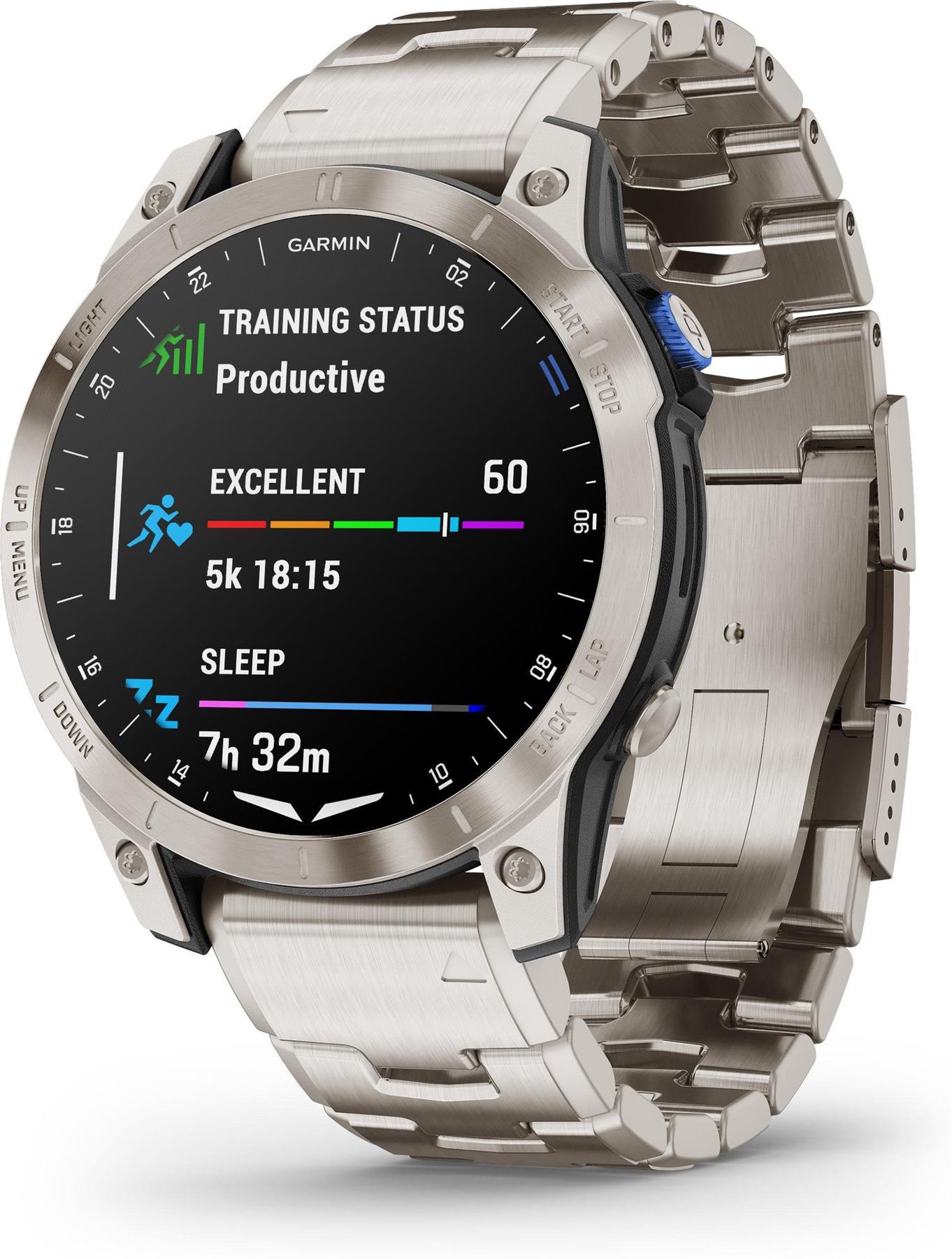 Garmin D2 Mach 1 Aviator Titanium 47mm GPS HRM Bluetooth Smartwatch B