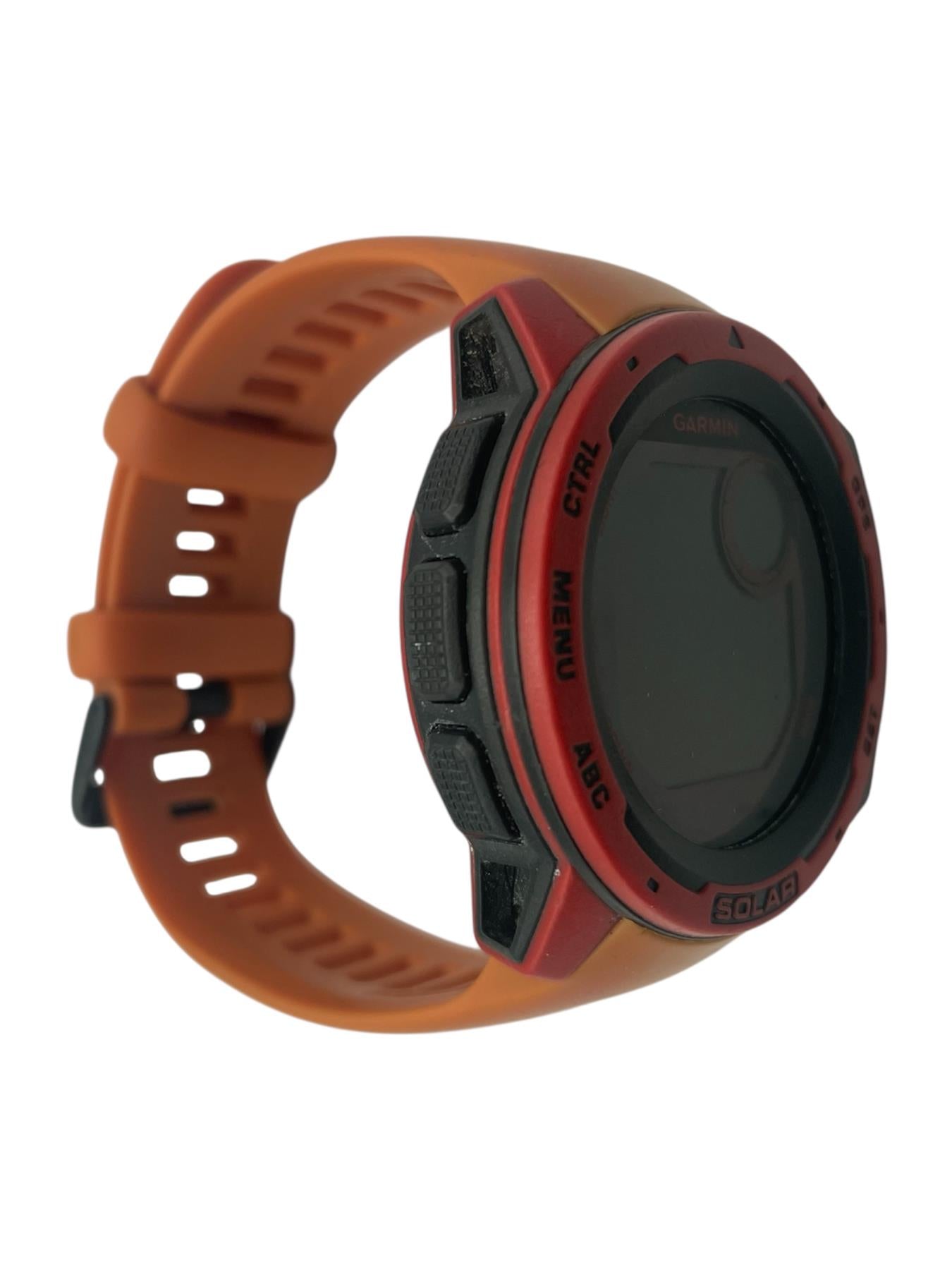 Garmin Instinct Solar 45mm GPS HRM Bluetooth Flame Red Smartwatch B