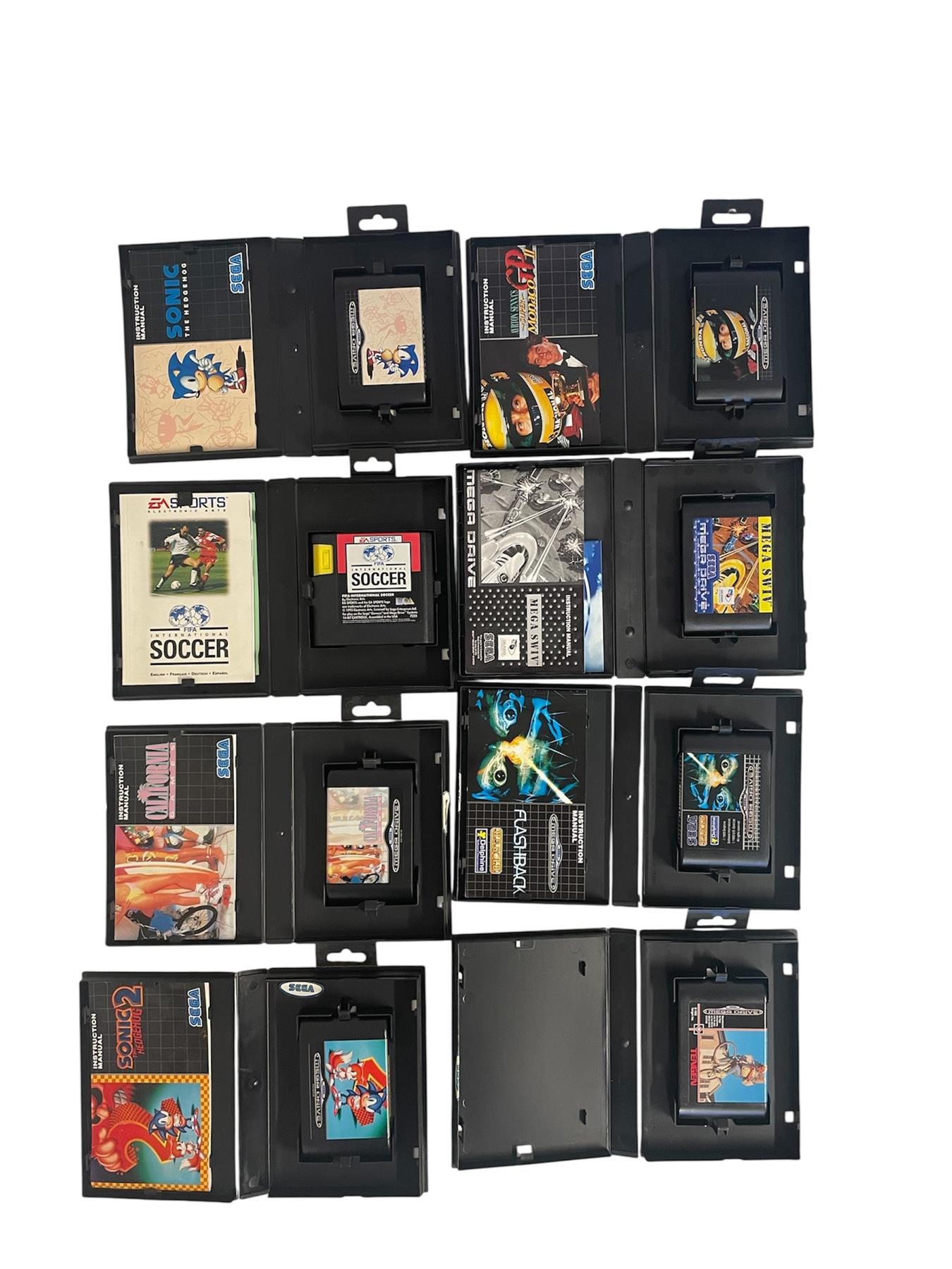 Sega Mega Drive x8 Mixed Video Games Bundle Job Lot