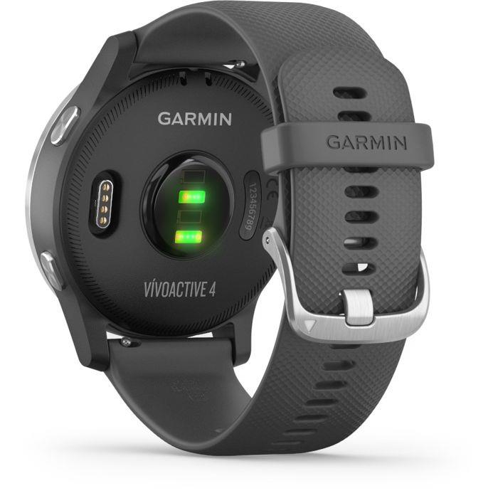 Garmin VivoActive 4 45mm Silver GPS HRM Bluetooth Fitness Tracking Smartwatch