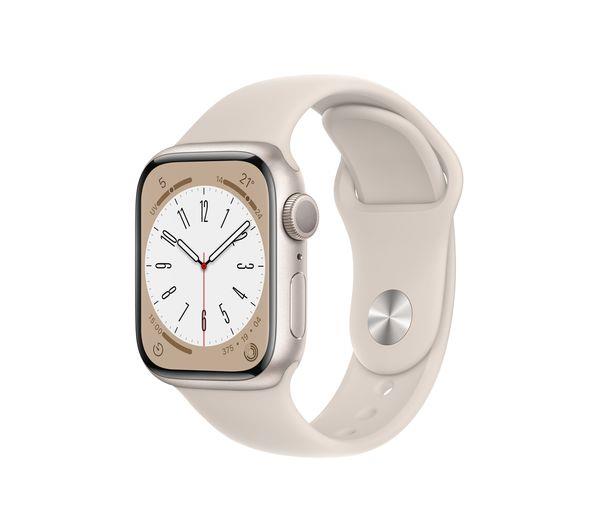 Apple Watch Series 8 41mm GPS HRM Bluetooth Starlight Silver Smartwatch