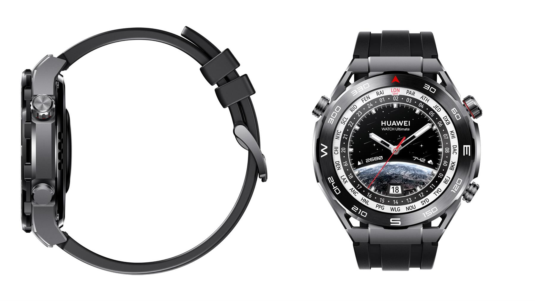 Huawei Watch Ultimate 48.5mm GPS Bluetooth Expedition Black Smartwatch CLB-B19 A
